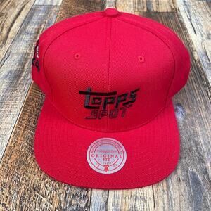 Mitchell & Ness Men's OS Red Topps Spot 2024 PHX AZ Acrylic Wool Snapback Hat